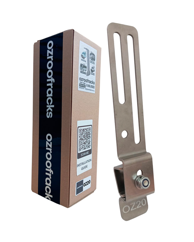 OZ20 Awning Gutter Mount Stainless Steel Bracket
